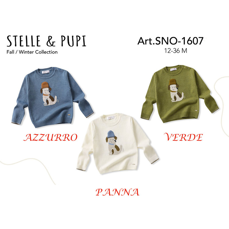 Immagine di Maglia autunno neonato Stelle & Pupi Art. SNO1607