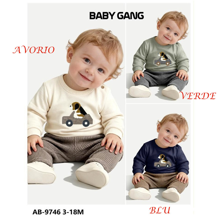 Immagine di Completo neonato autunno Baby Gang Art. AB9746