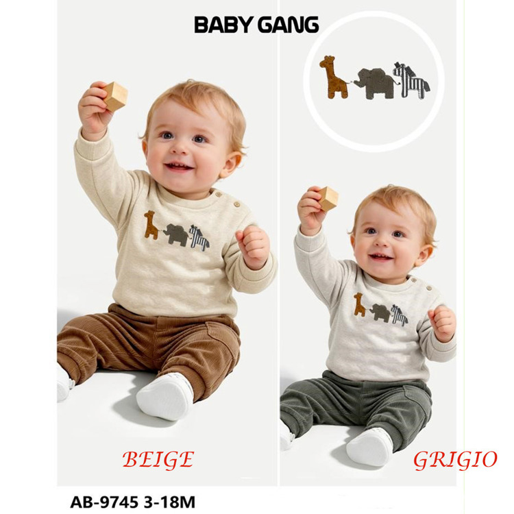 Immagine di Completo neonato autunno Baby Gang Art. AB9745