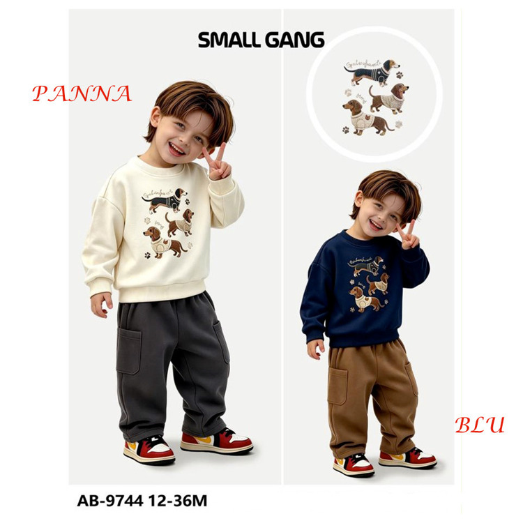 Immagine di Completo neonato autunno Small Gang Art. AB9744