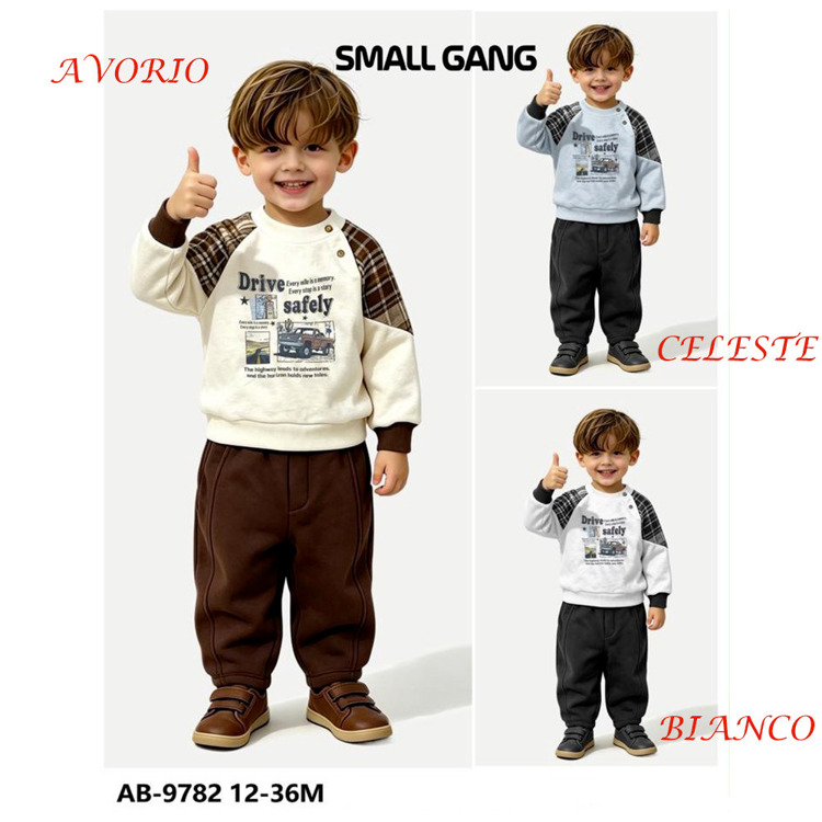 Immagine di Completo neonato autunno Small Gang Art. AB9782