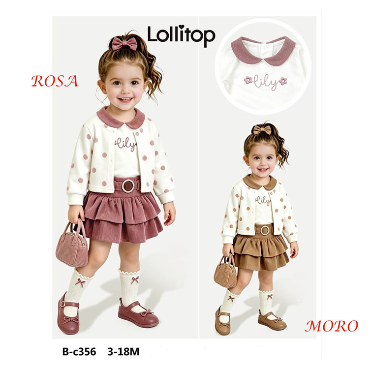 Immagine di Coordinato neonata autunno Lollitop Art. BC356