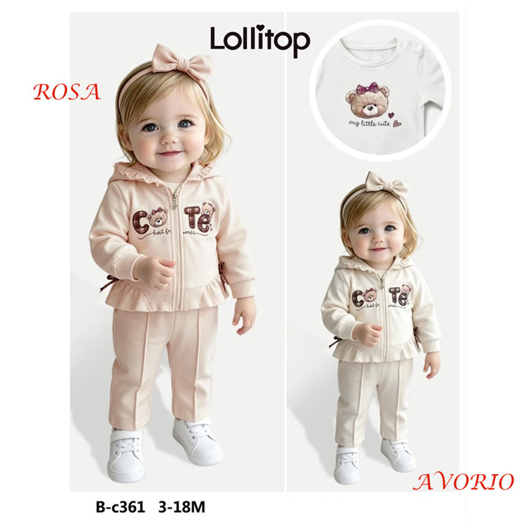 Immagine di Coordinato neonata autunno Lollitop Art. BC361
