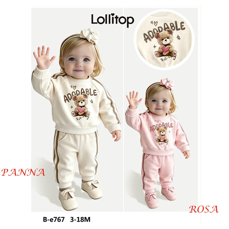 Immagine di Completo neonata autunno Lollitop Art. BE767