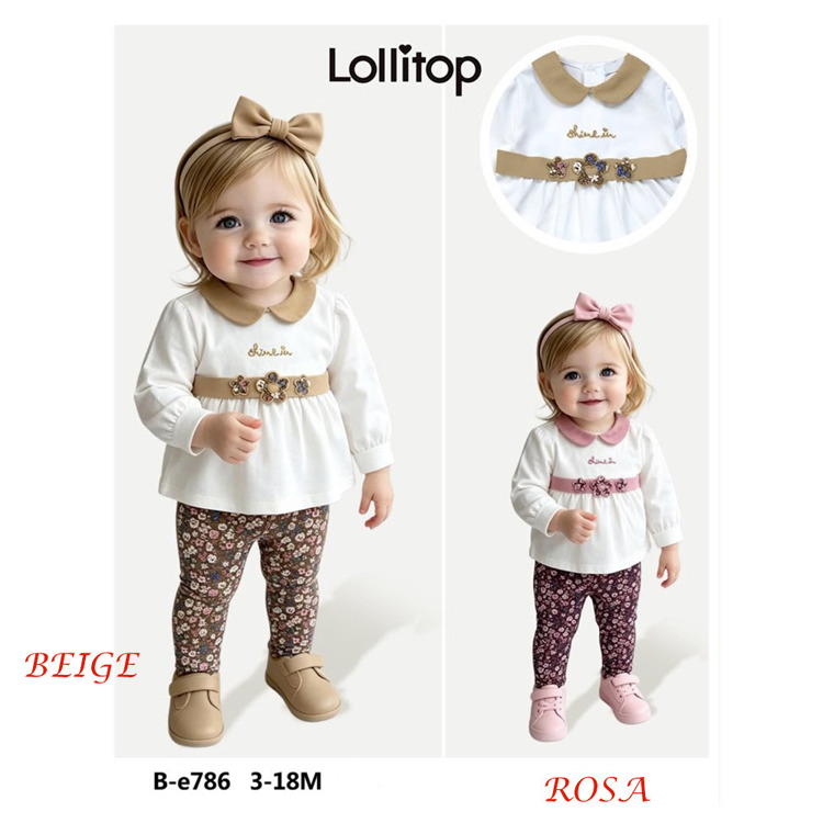 Immagine di Completo neonata autunno Lollitop Art. BE786