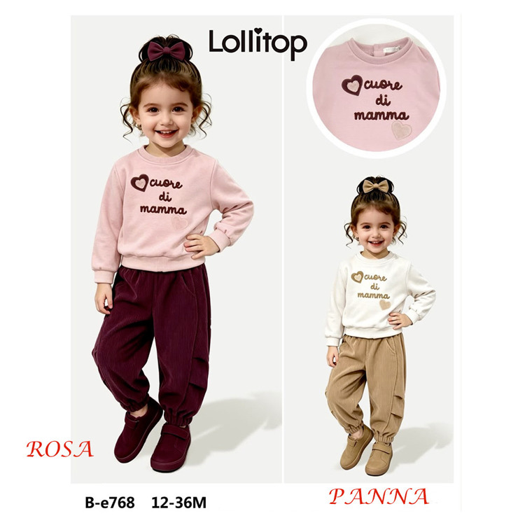 Immagine di Completo neonata autunno Lollitop Art. BE768