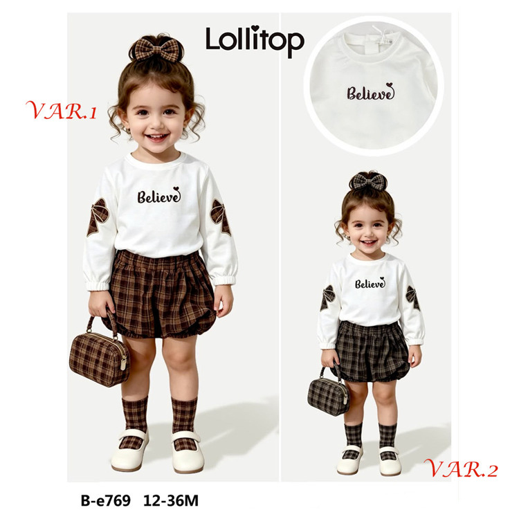Immagine di Completo neonata autunno Lollitop Art. BE769