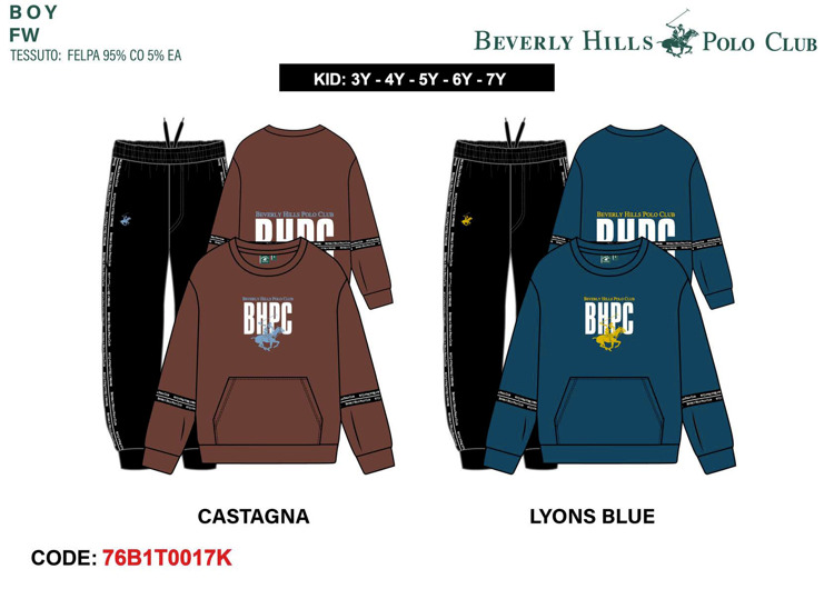 Immagine di Tuta bambino inverno Polo Club Art. 76B1T0017K