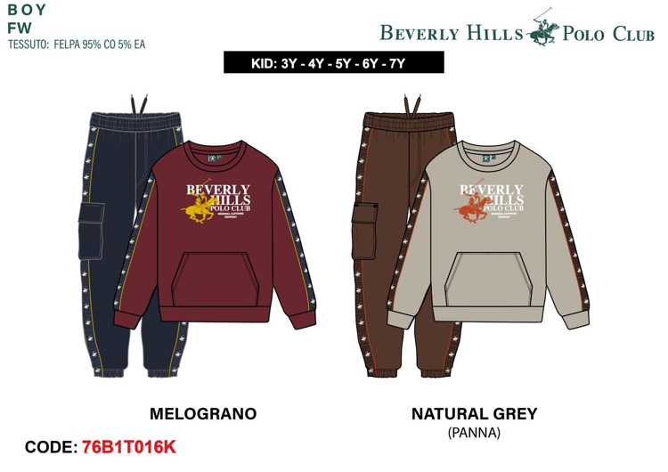 Immagine di Tuta bambino inverno Polo Club Art. 76B1T0016K