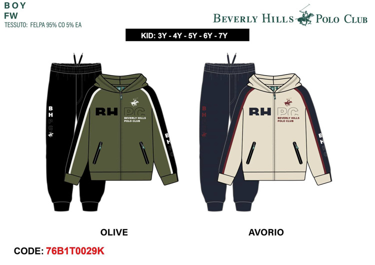 Immagine di Tuta bambino inverno Polo Club Art. 76B1T0029K