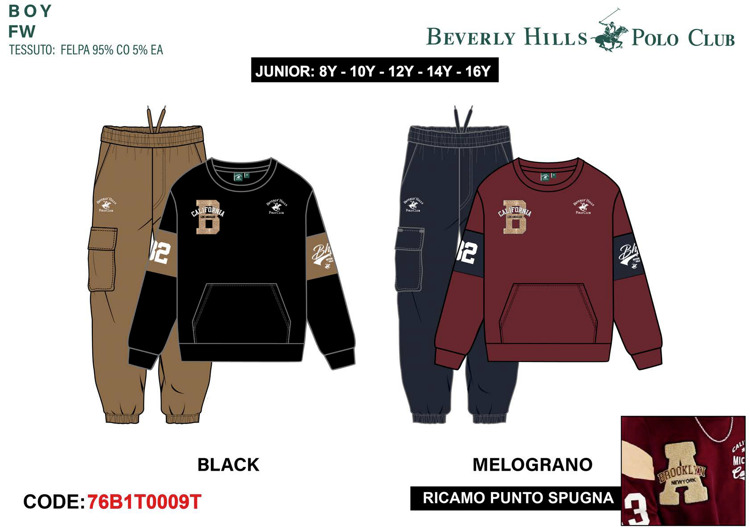 Immagine di Tuta ragazzo inverno Polo Club Art. 76B1T0009T