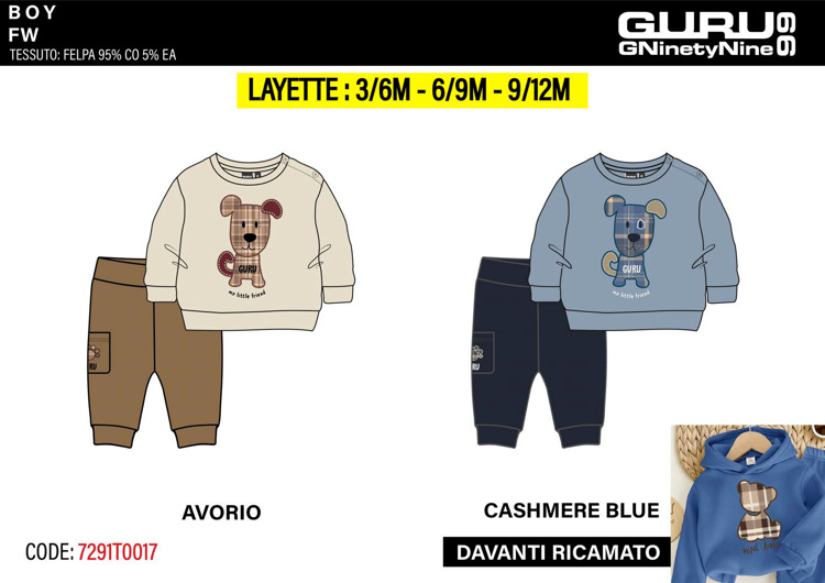 Immagine di Tuta neonato inverno Guru Art. 7291T0017