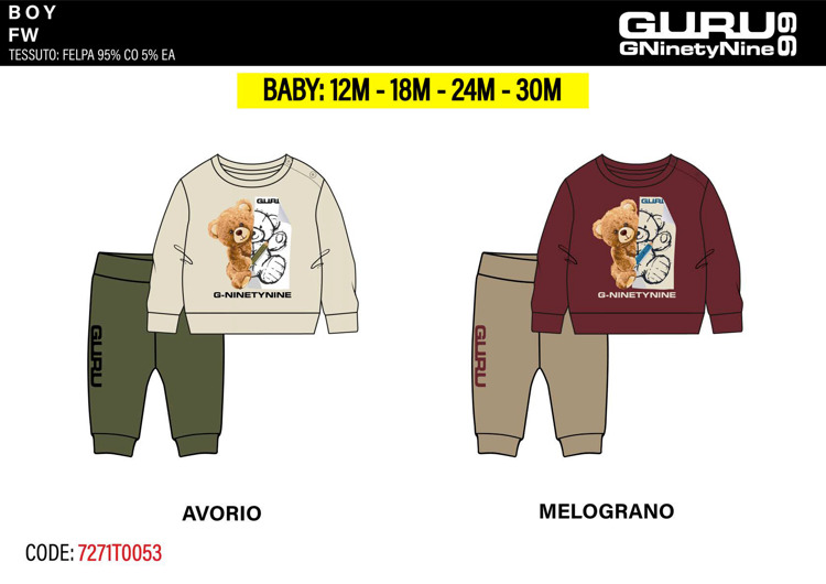 Immagine di Tuta neonato inverno Guru Art. 7271T0053