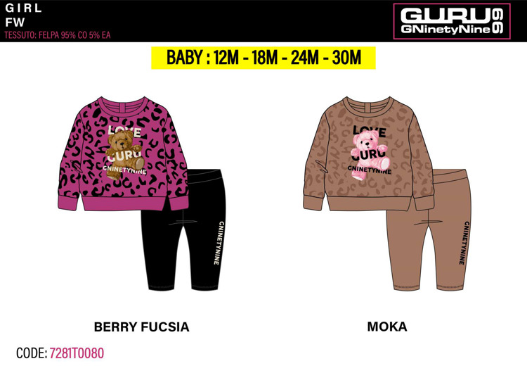 Immagine di Tuta autunno/inverno neonata Guru Art. 7281T0080