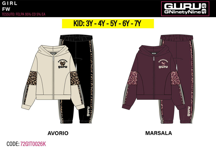 Immagine di Tuta bambina autunno/inverno Guru Art. 72G1T0026K