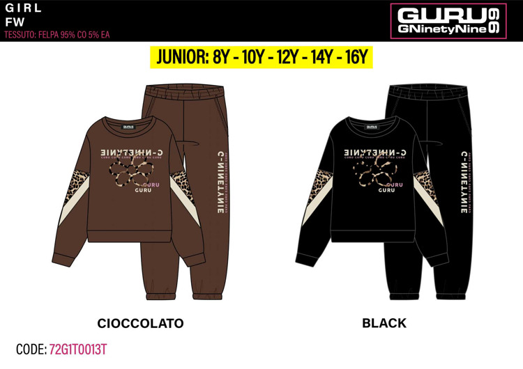 Immagine di Tuta ragazza autunno/inverno Guru Art. 72G1T0013T