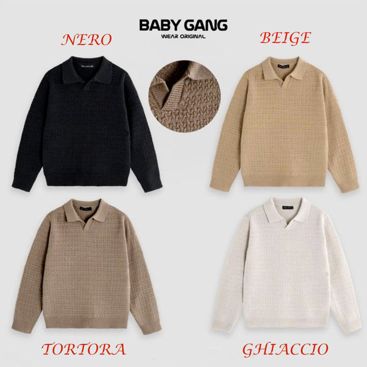 Immagine di Polo lana inverno bambino Small Gang Art. W6170