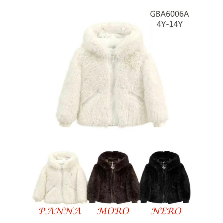 Immagine di Pelliccia inverno bambina SMILE YES Art. GBA6006A