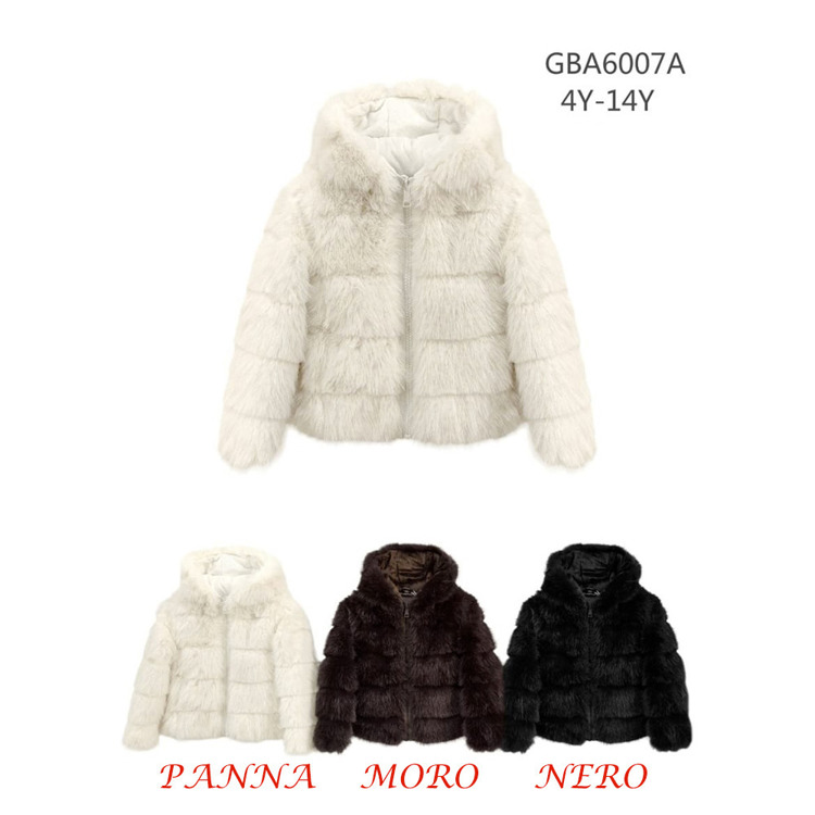 Immagine di Pelliccia inverno bambina SMILE YES Art. GBA6007A