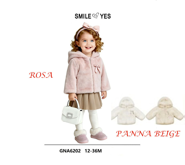 Immagine di Pelliccia inverno neonata SMILE YES Art. GNA6202